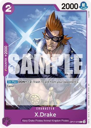 X.Drake (OP17-075) [The World's Strongest Warriors]-1