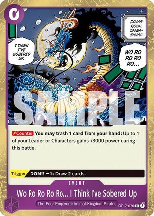 Wo Ro Ro Ro Ro... I Think I've Sobered Up (OP17-076) [The World's Strongest Warriors] Foil-1