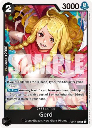 Gerd (OP17-081) [The World's Strongest Warriors] Foil