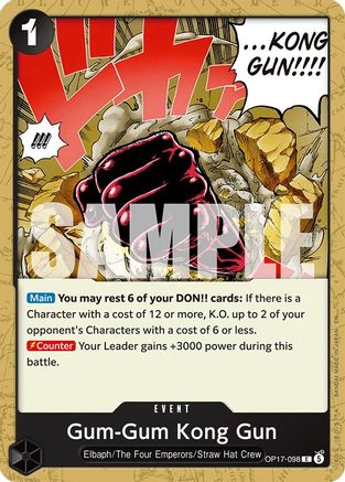 Gum-Gum Kong Gun (OP17-098) [The World's Strongest Warriors]-1