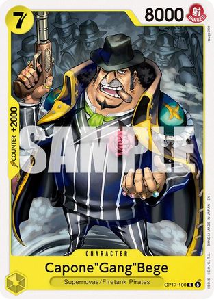 Capone"Gang"Bege (OP17-100) [The World's Strongest Warriors]-1