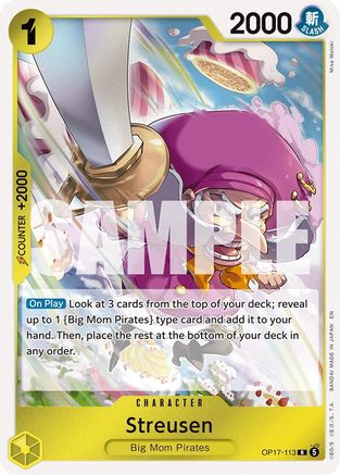 Streusen (113) (OP17-113) [The World's Strongest Warriors] Foil-1