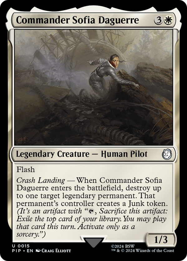 Commander Sofia Daguerre (15) [Fallout] foil - Deck Out Gaming