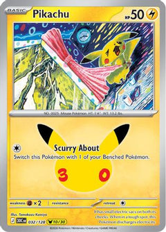 Pikachu - 032/128 (32) [ME: 30th Celebration] Holofoil-1