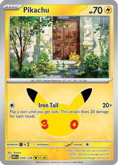 Pikachu - 039/128 (39) [ME: 30th Celebration] Holofoil-1