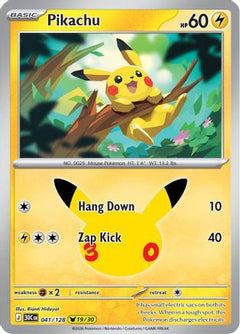 Pikachu - 041/128 (41) [ME: 30th Celebration] Holofoil-1