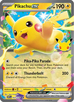 Pikachu ex - 053/128 (53) [ME: 30th Celebration] Holofoil-1