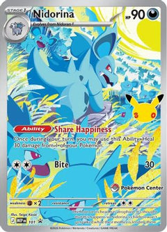 Nidorina - 101 (30th Celebration) (Pokemon Center Exclusive) (101) [ME: Mega Evolution Promo] Holofoil-1