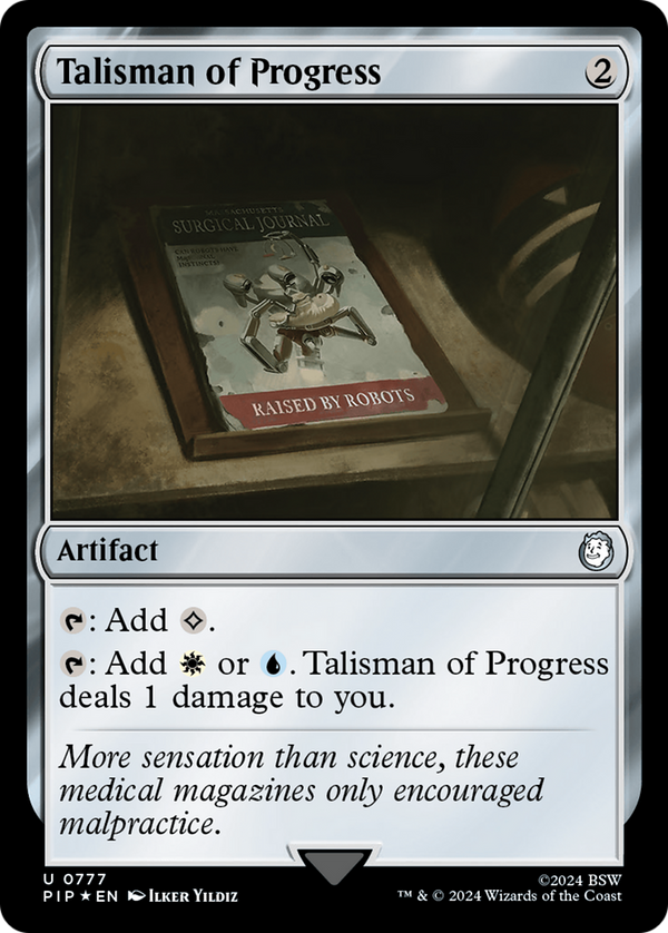 Talisman of Progress (Surge Foil) (777) [Fallout] foil - Deck Out Gaming