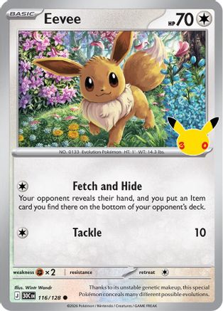 Eevee - 116/128 (116) [ME: 30th Celebration] Holofoil-1