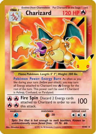 Charizard (4) [ME: 30th Celebration Classic Collection] Holofoil-1