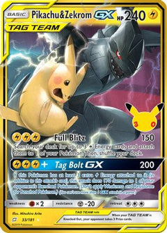 Pikachu & Zekrom GX (33) [ME: 30th Celebration Classic Collection] Holofoil-1