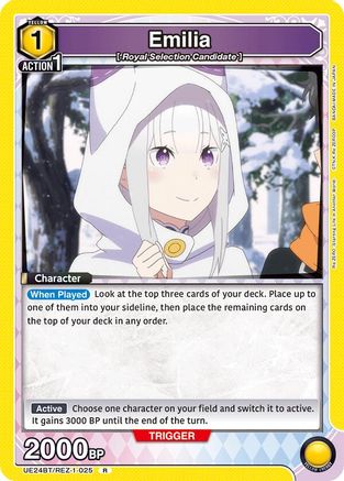 Emilia (025) (UE24BT/REZ-1-025) [UE24BT: Re:ZERO -Starting Life in Another World-] Foil