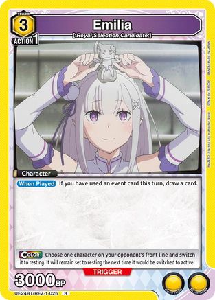 Emilia (026) (UE24BT/REZ-1-026) [UE24BT: Re:ZERO -Starting Life in Another World-] Foil-1