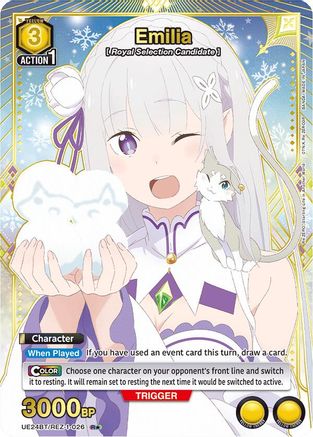 Emilia (026) (R*) (UE24BT/REZ-1-026) [UE24BT: Re:ZERO -Starting Life in Another World-] Foil-1