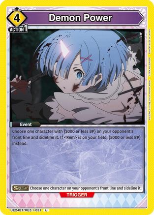 Demon Power (UE24BT/REZ-1-031) [UE24BT: Re:ZERO -Starting Life in Another World-]