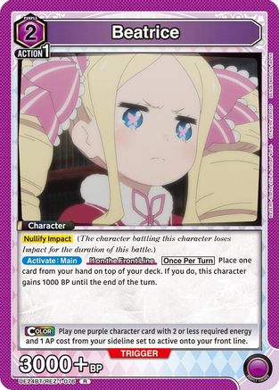 Beatrice (076) (UE24BT/REZ-1-076) [UE24BT: Re:ZERO -Starting Life in Another World-] Foil-1