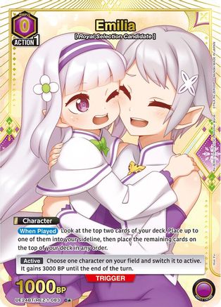 Emilia (083) (C*) (UE24BT/REZ-1-083) [UE24BT: Re:ZERO -Starting Life in Another World-] Foil