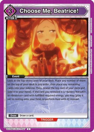 Choose Me, Beatrice! (UE24BT/REZ-1-097) [UE24BT: Re:ZERO -Starting Life in Another World-]-1