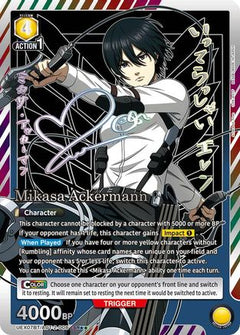 Mikasa Ackermann (008) (SR**) (UEX07BT/AOT-2-008) [UEX07BT: Attack on Titan Vol. 2] Foil-1