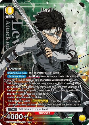 Levi (009) (SR*) (UEX07BT/AOT-2-009) [UEX07BT: Attack on Titan Vol. 2] Foil-1
