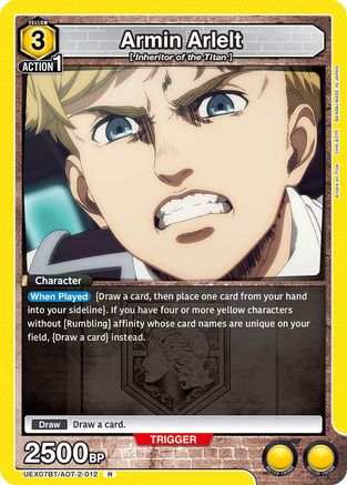 Armin Arlelt (012) (UEX07BT/AOT-2-012) [UEX07BT: Attack on Titan Vol. 2] Foil