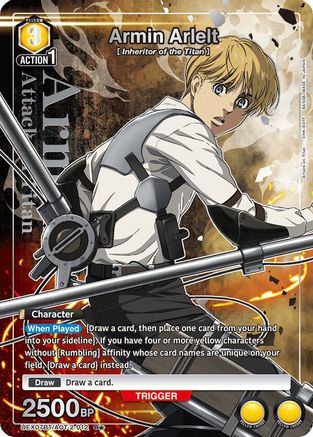 Armin Arlelt (012) (R*) (UEX07BT/AOT-2-012) [UEX07BT: Attack on Titan Vol. 2] Foil-1