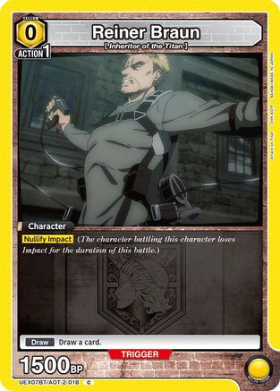 Reiner Braun (UEX07BT/AOT-2-018) [UEX07BT: Attack on Titan Vol. 2]-1