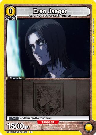Eren Jaeger (020) (UEX07BT/AOT-2-020) [UEX07BT: Attack on Titan Vol. 2]