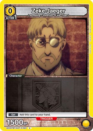 Zeke Jaeger (023) (UEX07BT/AOT-2-023) [UEX07BT: Attack on Titan Vol. 2]