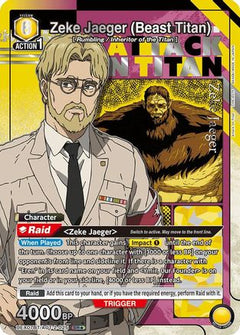 Zeke Jaeger (Beast Titan) (025) (SR*) (UEX07BT/AOT-2-025) [UEX07BT: Attack on Titan Vol. 2] Foil-1