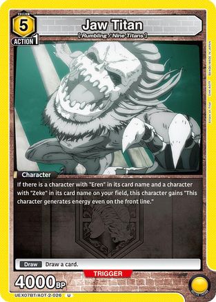 Jaw Titan (UEX07BT/AOT-2-026) [UEX07BT: Attack on Titan Vol. 2]-1