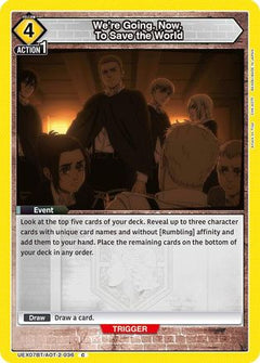 We're Going. Now. To Save the World (UEX07BT/AOT-2-036) [UEX07BT: Attack on Titan Vol. 2]-1