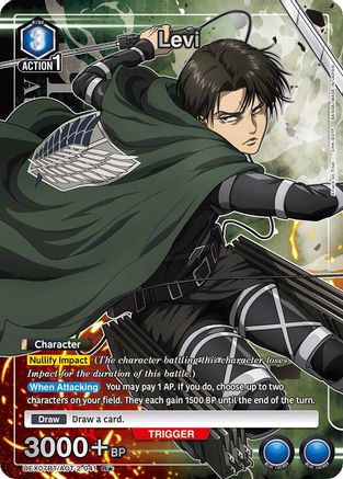 Levi (041) (R*) (UEX07BT/AOT-2-041) [UEX07BT: Attack on Titan Vol. 2] Foil-1