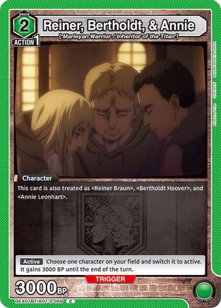 Reiner, Bertholdt, & Annie (UEX07BT/AOT-2-059) [UEX07BT: Attack on Titan Vol. 2]-1