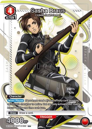 Sasha Braus (065) (U*) (UEX07BT/AOT-2-065) [UEX07BT: Attack on Titan Vol. 2] Foil