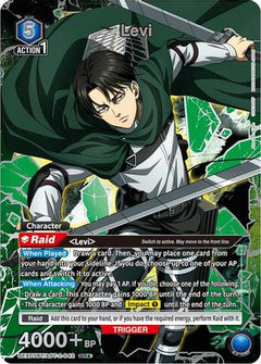 Levi (042) (Box Topper Silver Foil) (UEX07BT/AOT-2-042) [UEX07BT: Attack on Titan Vol. 2] Foil-1