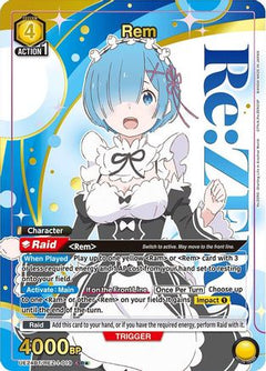 Rem (019) (Box Topper Gold Foil) (UE24BT/REZ-1-019) [UE24BT: Re:ZERO -Starting Life in Another World-] Foil-1
