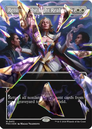 Return to the Light Realms (Borderless) (Facet Foil) (0451) (451) [Reality Fracture] foil
