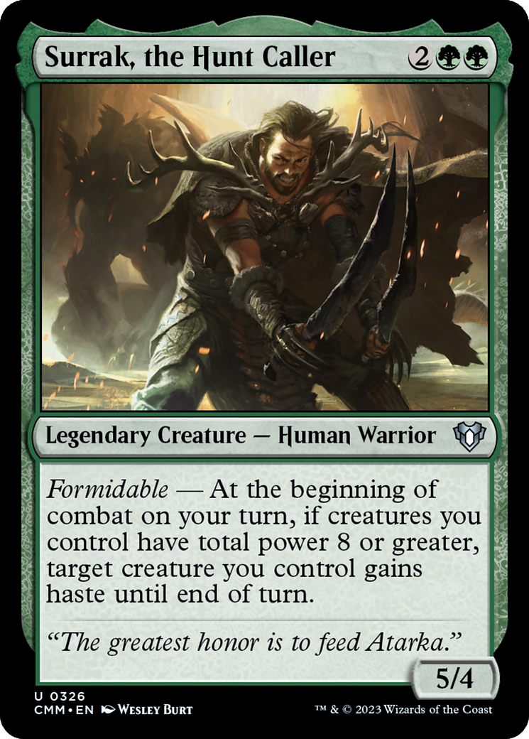 Surrak, the Hunt Caller (326) [Commander Masters] foil - Deck Out Gaming