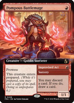 Pompous Battlemage (Extended Art) (428) [Reality Fracture] foil