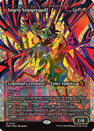 Ingris Stingerquill (Showcase) (Fracture Foil) (0419) (419) [Reality Fracture] foil