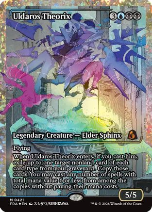 Uldaros Theorix (Showcase) (Fracture Foil) (0421) (421) [Reality Fracture] foil
