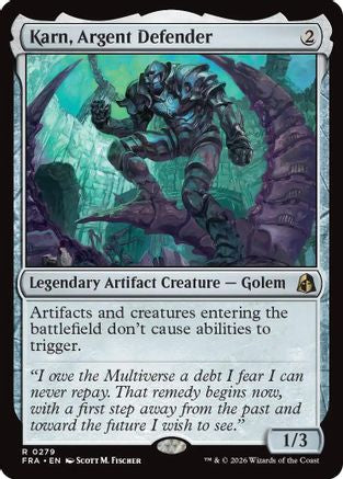 Karn, Argent Defender (279) [Reality Fracture] foil