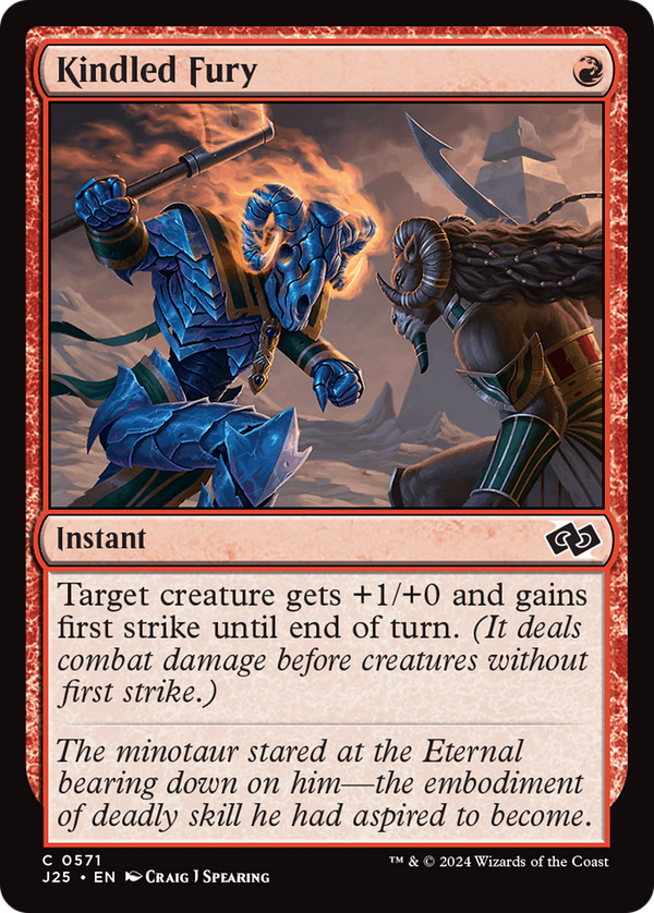 Kindled Fury (571) [Foundations Jumpstart] - Deck Out Gaming
