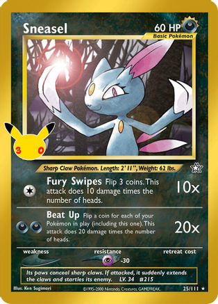 Sneasel (25) [ME: 30th Celebration Classic Collection] Holofoil-1