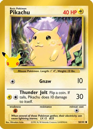 Pikachu (58) [ME: 30th Celebration Classic Collection] Holofoil-1