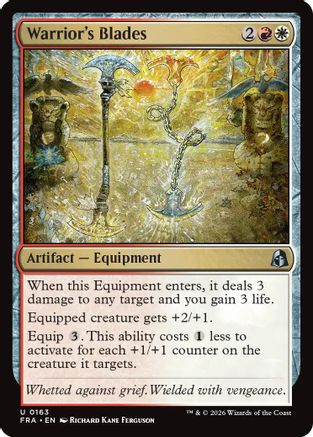 Warrior's Blades (163) [Reality Fracture] foil