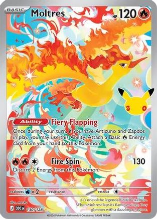Moltres - 130/128 (130) [ME: 30th Celebration] Holofoil-1