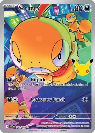 Scraggy - 140/128 (140) [ME: 30th Celebration] Holofoil-1